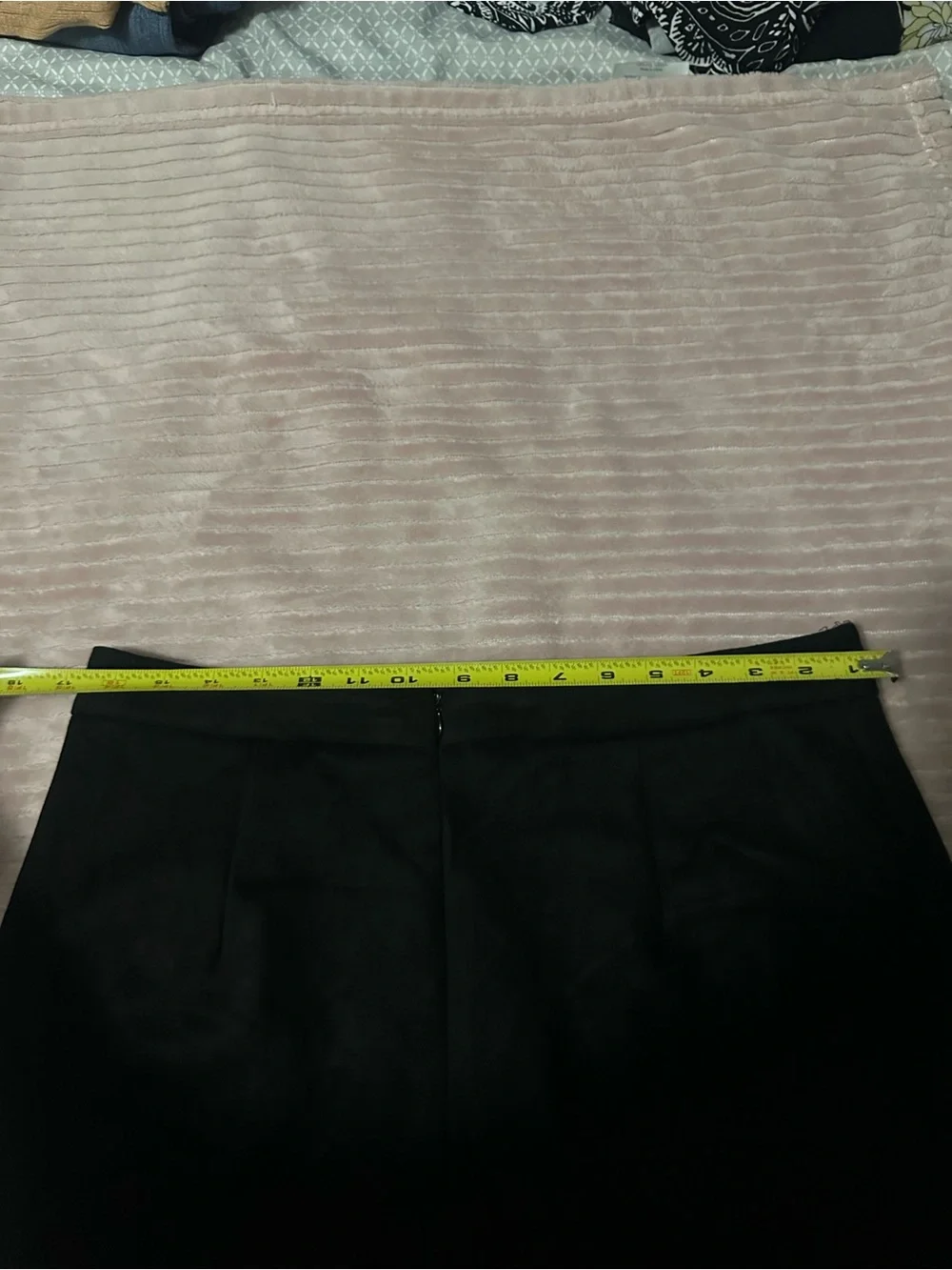 Black lace up mini skirt